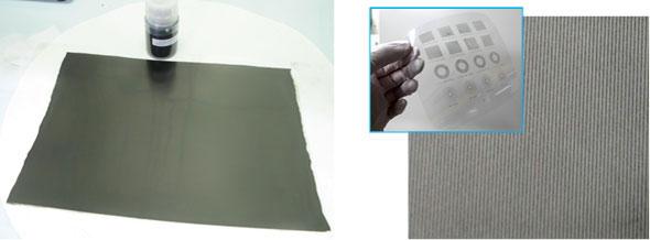 高機能カーボン塗布材料のイメージ